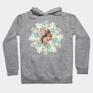 Squirrel and flowers Hoodie